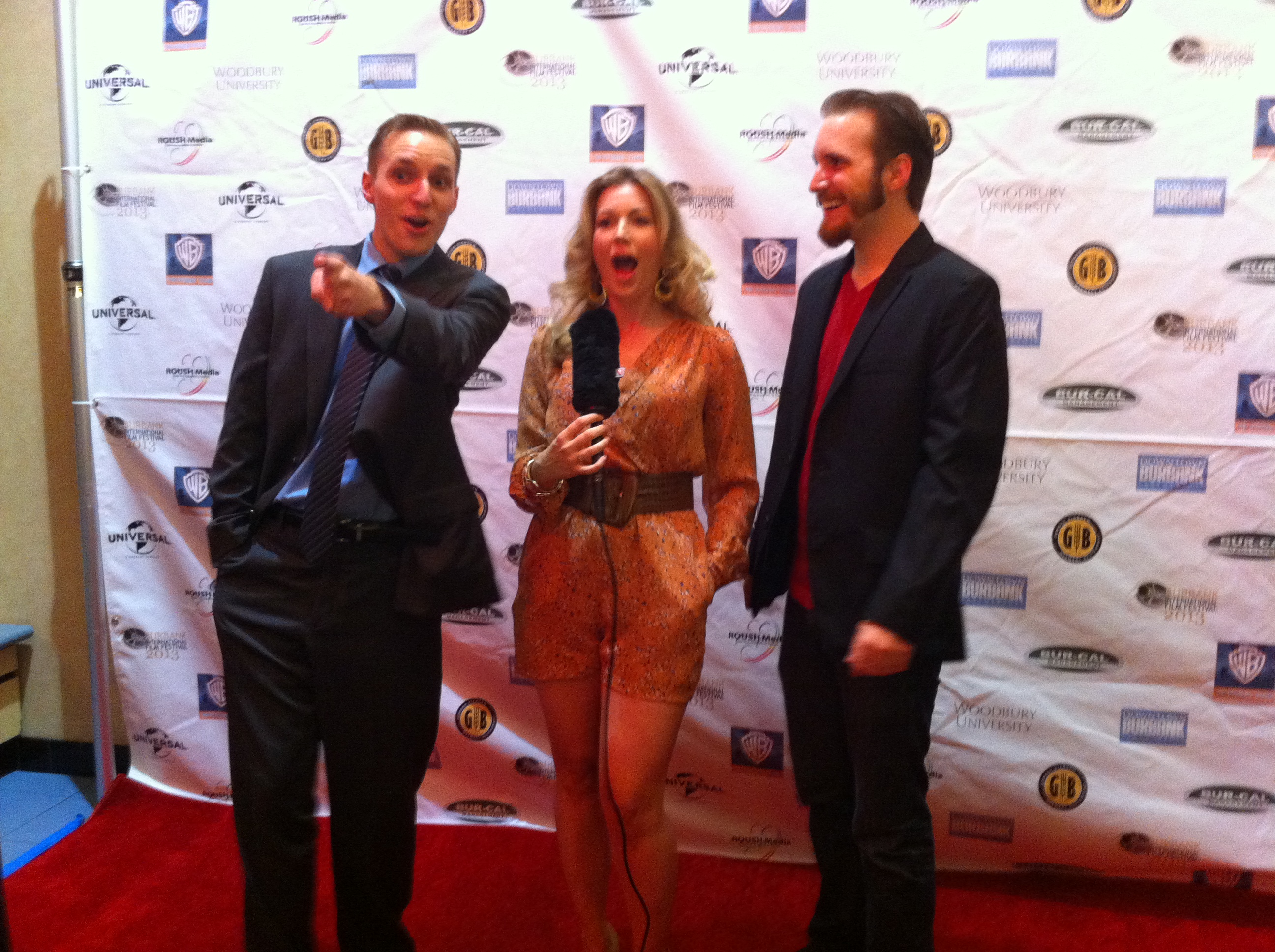 Jon Kondelik and James Kondelik on the red carpet of the A House is Not A Home theatrical premiere. Film won Best Horror Feature Film at the Burbank International Film Festival 2013